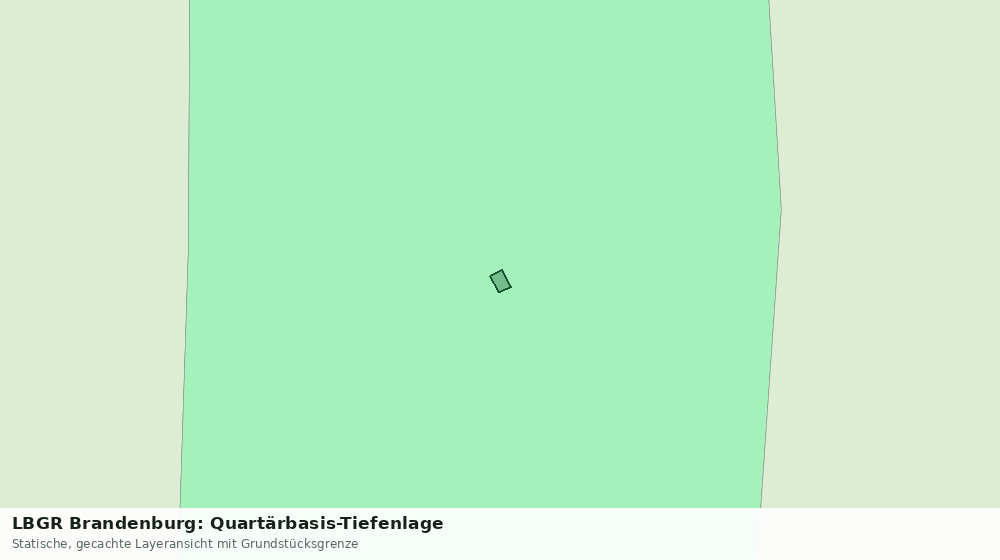 Statische Kartenansicht: LBGR Brandenburg: Quartärbasis-Tiefenlage