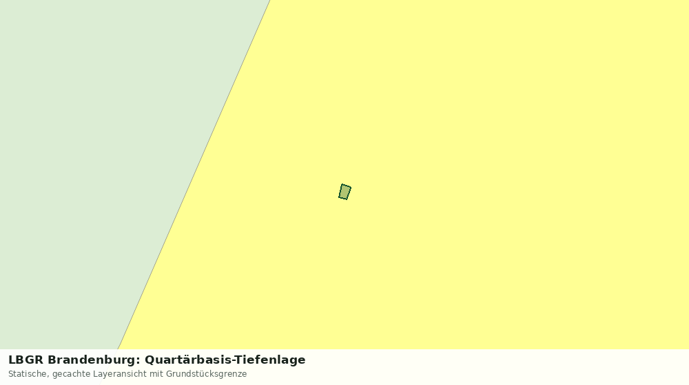 Statische Kartenansicht: LBGR Brandenburg: Quartärbasis-Tiefenlage