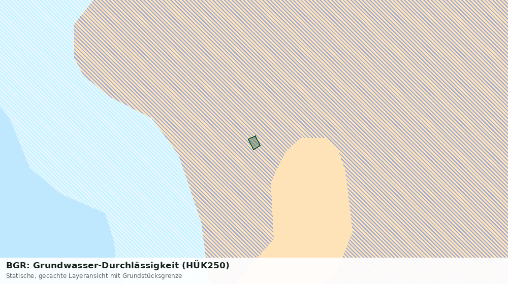 Statische Kartenansicht: BGR: Grundwasser-Durchlässigkeit (HÜK250)