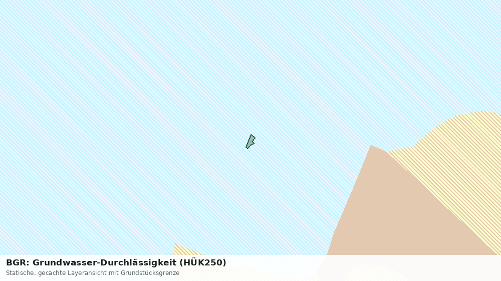 Statische Kartenansicht: BGR: Grundwasser-Durchlässigkeit (HÜK250)