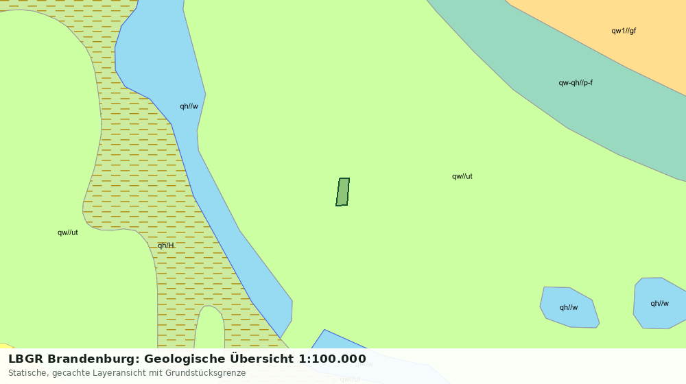 Statische Kartenansicht: LBGR Brandenburg: Geologische Übersicht 1:100.000