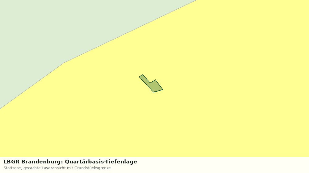 Statische Kartenansicht: LBGR Brandenburg: Quartärbasis-Tiefenlage