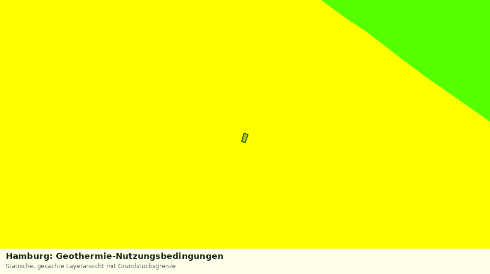 Statische Kartenansicht: Hamburg: Geothermie-Nutzungsbedingungen