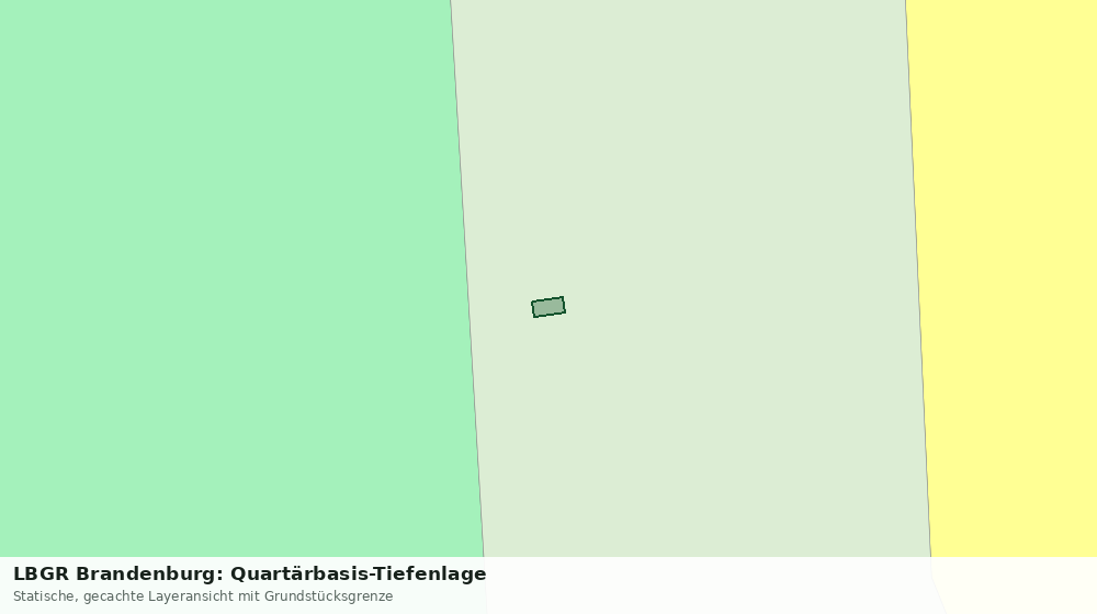 Statische Kartenansicht: LBGR Brandenburg: Quartärbasis-Tiefenlage