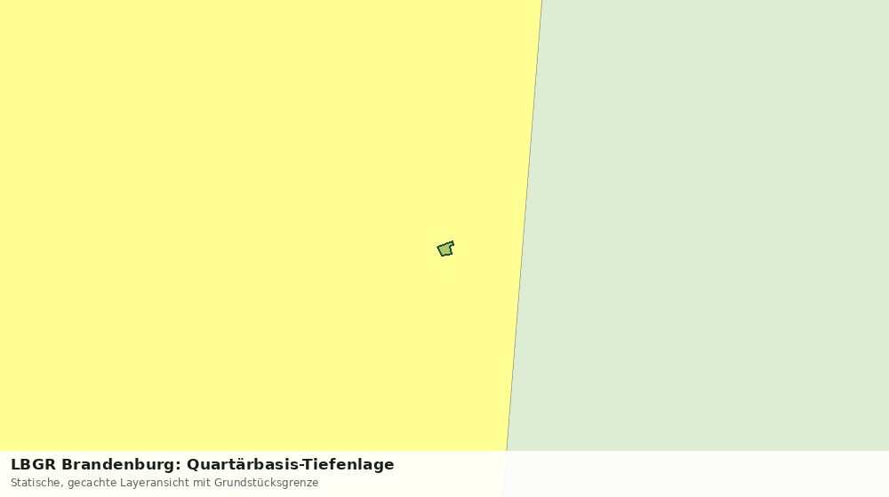 Statische Kartenansicht: LBGR Brandenburg: Quartärbasis-Tiefenlage