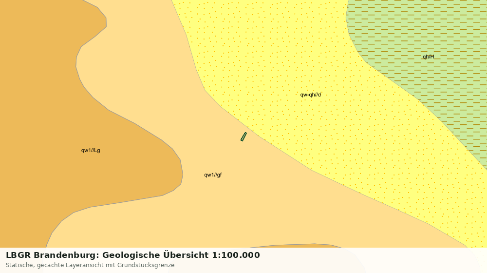 Statische Kartenansicht: LBGR Brandenburg: Geologische Übersicht 1:100.000