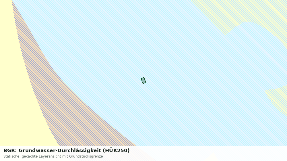 Statische Kartenansicht: BGR: Grundwasser-Durchlässigkeit (HÜK250)