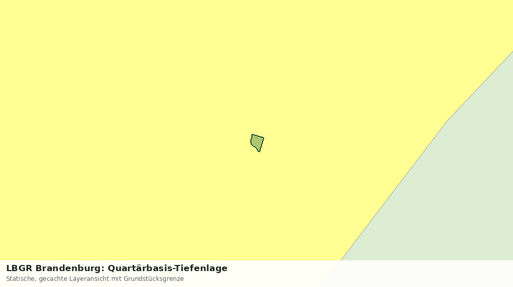 Statische Kartenansicht: LBGR Brandenburg: Quartärbasis-Tiefenlage