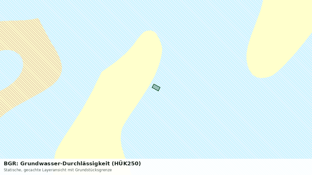 Statische Kartenansicht: BGR: Grundwasser-Durchlässigkeit (HÜK250)