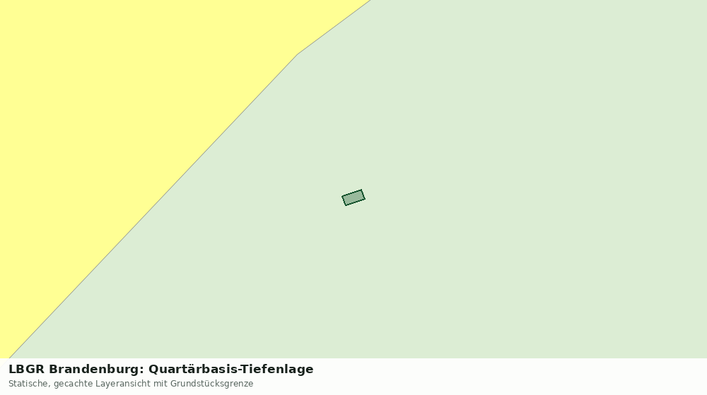 Statische Kartenansicht: LBGR Brandenburg: Quartärbasis-Tiefenlage