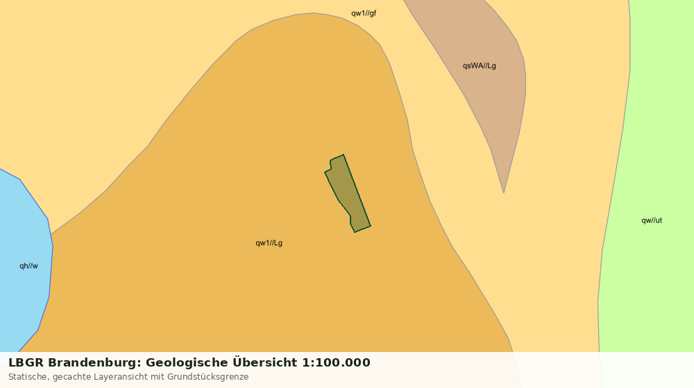 Statische Kartenansicht: LBGR Brandenburg: Geologische Übersicht 1:100.000