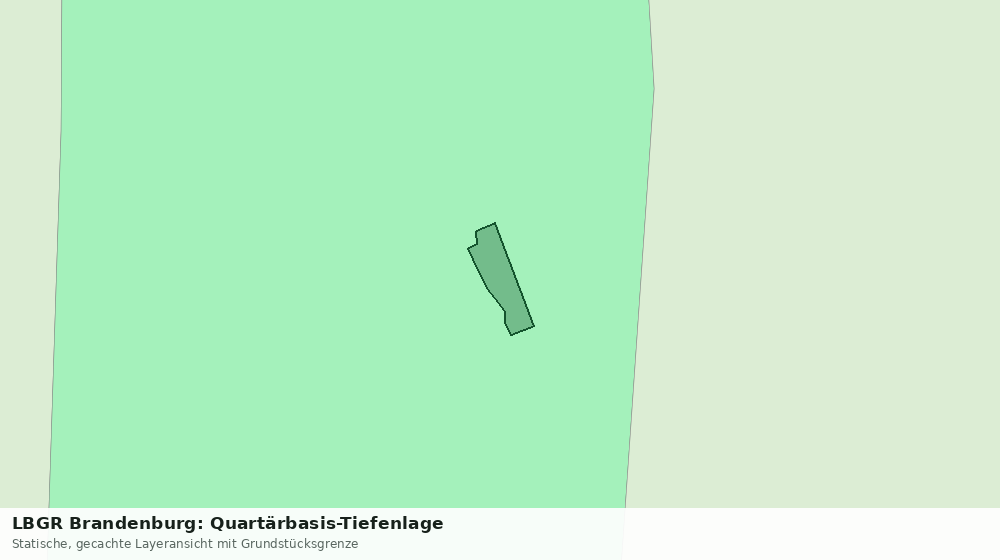 Statische Kartenansicht: LBGR Brandenburg: Quartärbasis-Tiefenlage