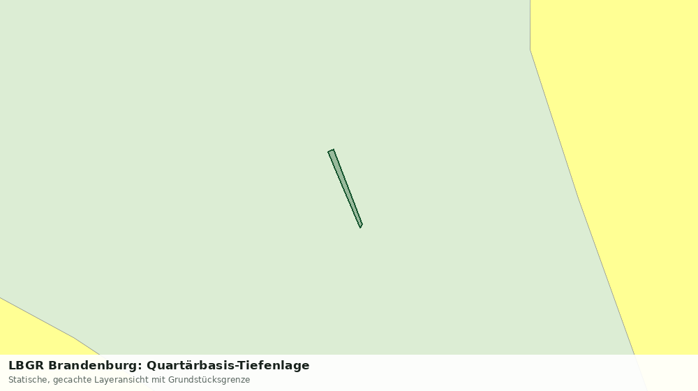 Statische Kartenansicht: LBGR Brandenburg: Quartärbasis-Tiefenlage