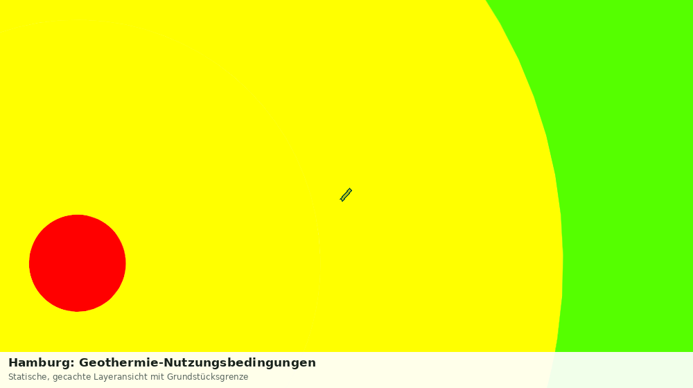 Statische Kartenansicht: Hamburg: Geothermie-Nutzungsbedingungen
