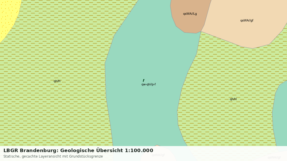 Statische Kartenansicht: LBGR Brandenburg: Geologische Übersicht 1:100.000
