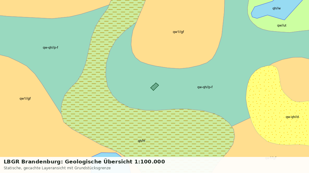 Statische Kartenansicht: LBGR Brandenburg: Geologische Übersicht 1:100.000