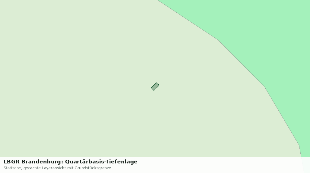 Statische Kartenansicht: LBGR Brandenburg: Quartärbasis-Tiefenlage