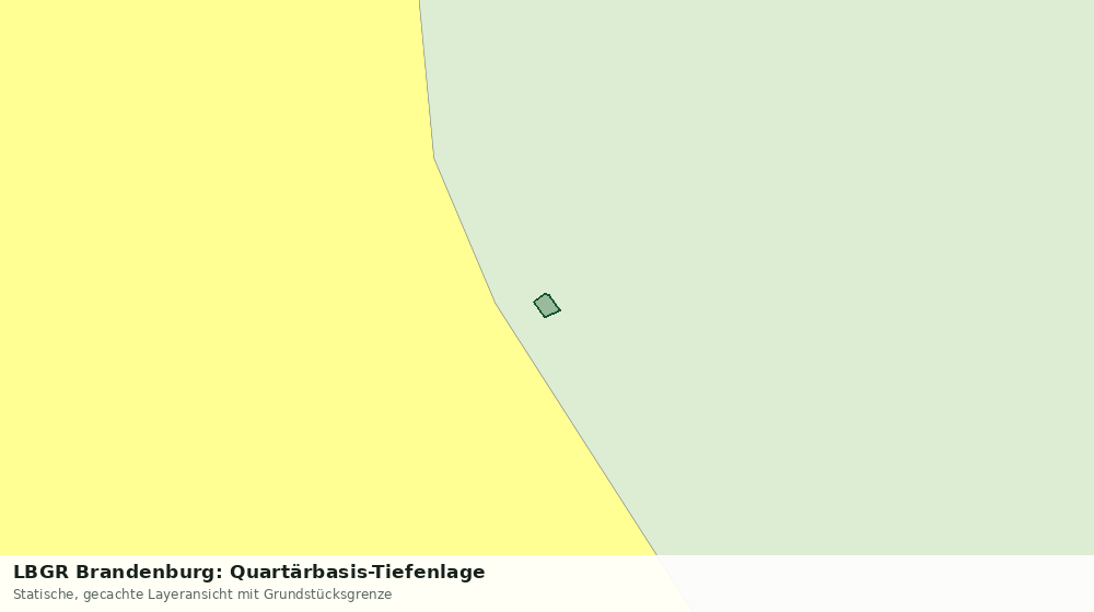 Statische Kartenansicht: LBGR Brandenburg: Quartärbasis-Tiefenlage