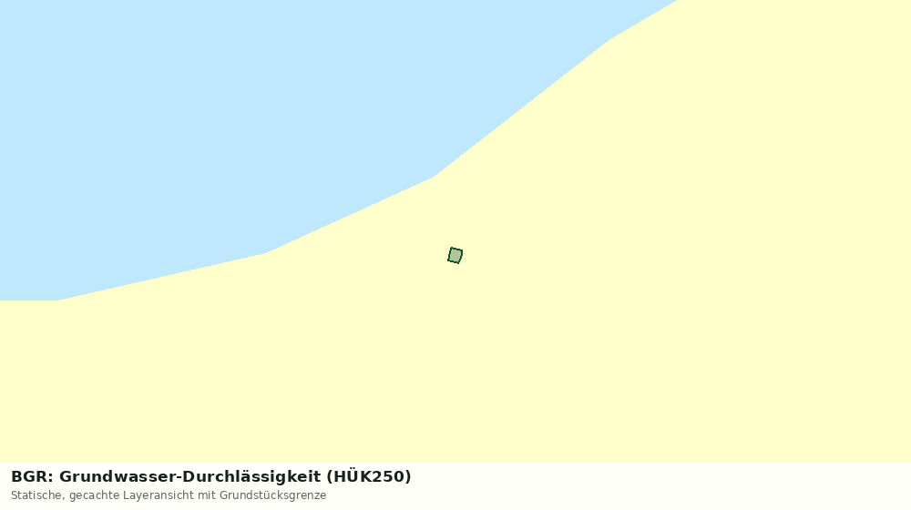 Statische Kartenansicht: BGR: Grundwasser-Durchlässigkeit (HÜK250)
