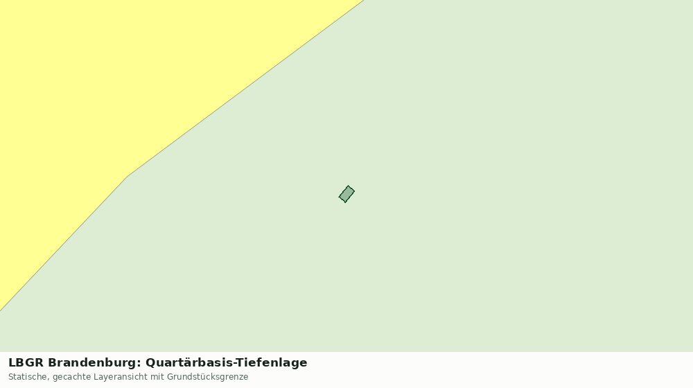 Statische Kartenansicht: LBGR Brandenburg: Quartärbasis-Tiefenlage