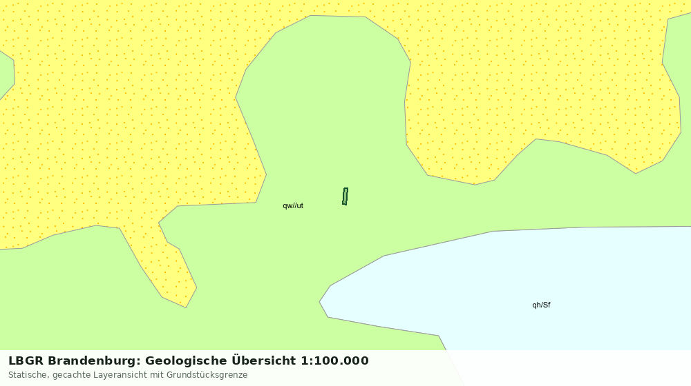Statische Kartenansicht: LBGR Brandenburg: Geologische Übersicht 1:100.000