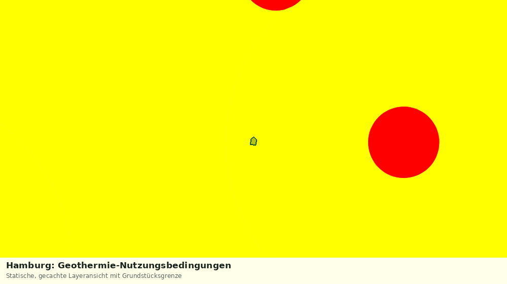 Statische Kartenansicht: Hamburg: Geothermie-Nutzungsbedingungen