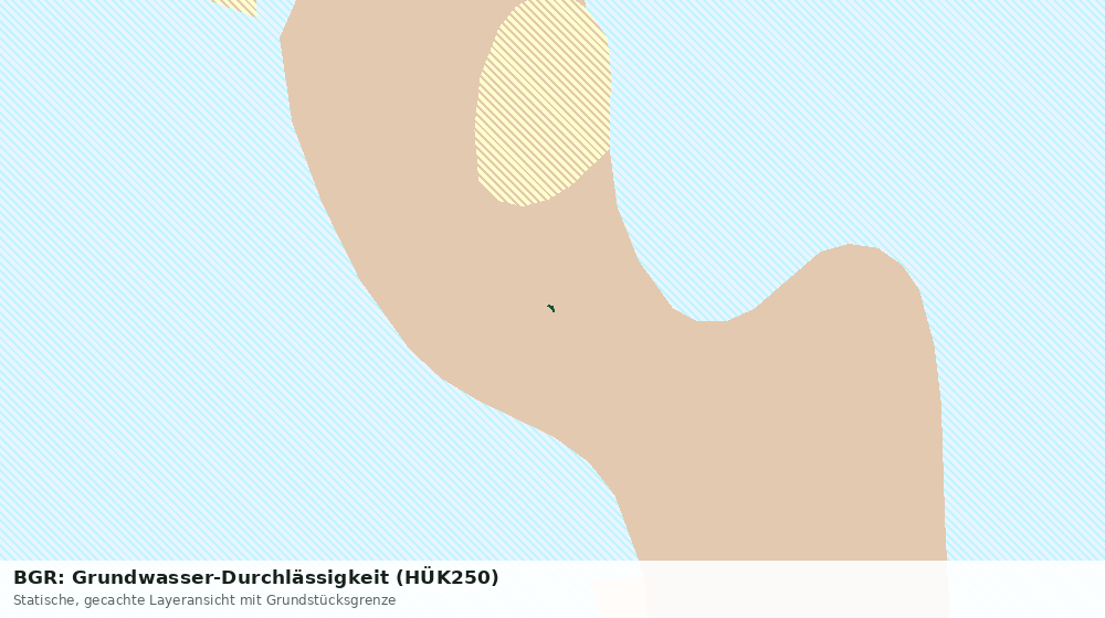 Statische Kartenansicht: BGR: Grundwasser-Durchlässigkeit (HÜK250)