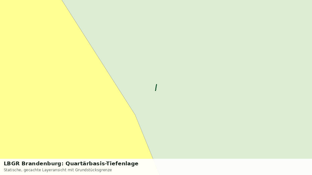 Statische Kartenansicht: LBGR Brandenburg: Quartärbasis-Tiefenlage