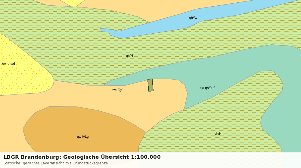 Statische Kartenansicht: LBGR Brandenburg: Geologische Übersicht 1:100.000