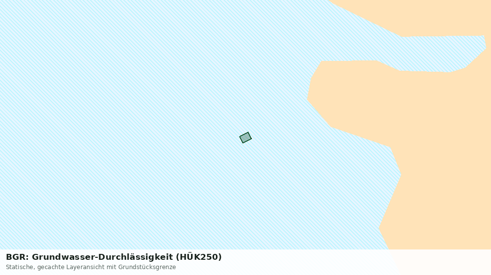 Statische Kartenansicht: BGR: Grundwasser-Durchlässigkeit (HÜK250)