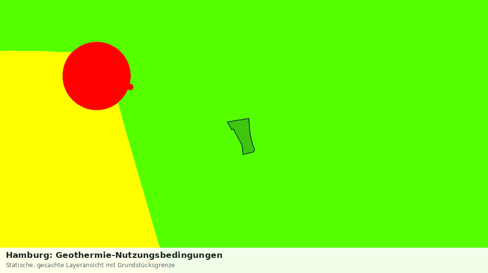 Statische Kartenansicht: Hamburg: Geothermie-Nutzungsbedingungen