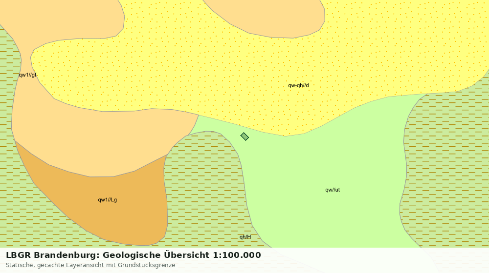 Statische Kartenansicht: LBGR Brandenburg: Geologische Übersicht 1:100.000