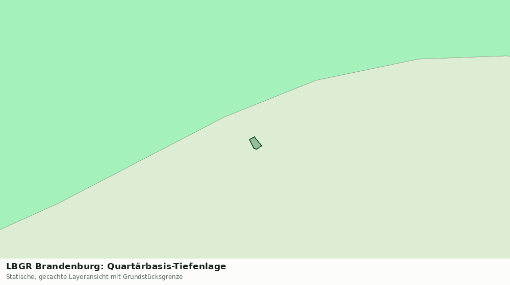 Statische Kartenansicht: LBGR Brandenburg: Quartärbasis-Tiefenlage