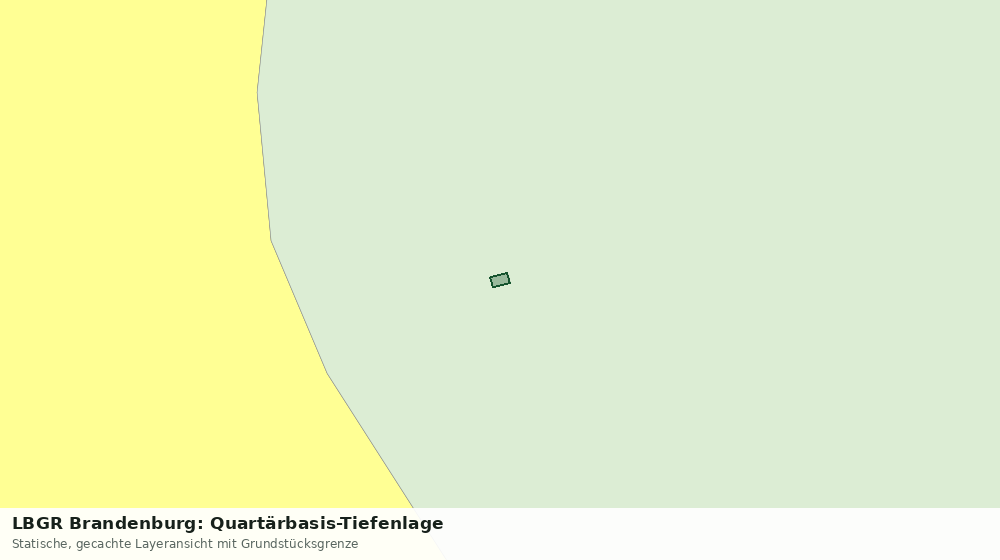 Statische Kartenansicht: LBGR Brandenburg: Quartärbasis-Tiefenlage