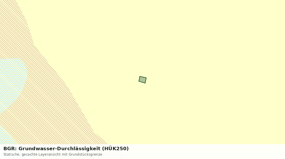 Statische Kartenansicht: BGR: Grundwasser-Durchlässigkeit (HÜK250)