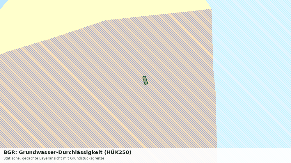 Statische Kartenansicht: BGR: Grundwasser-Durchlässigkeit (HÜK250)