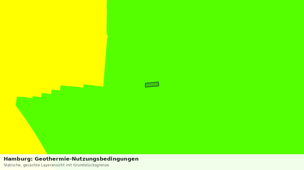 Statische Kartenansicht: Hamburg: Geothermie-Nutzungsbedingungen