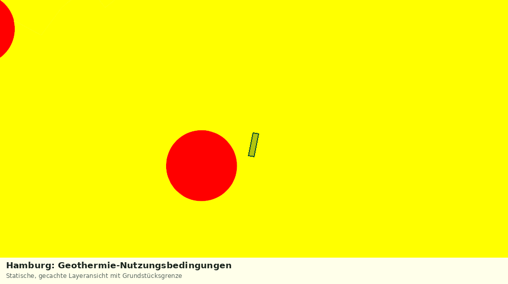Statische Kartenansicht: Hamburg: Geothermie-Nutzungsbedingungen