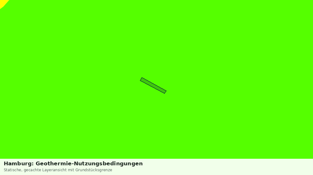 Statische Kartenansicht: Hamburg: Geothermie-Nutzungsbedingungen
