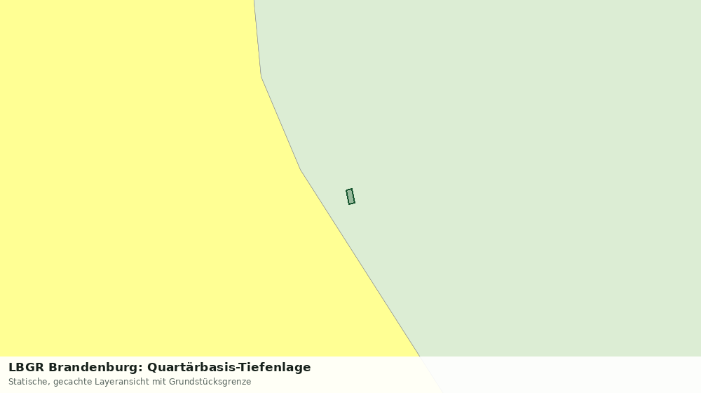 Statische Kartenansicht: LBGR Brandenburg: Quartärbasis-Tiefenlage