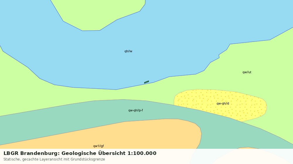 Statische Kartenansicht: LBGR Brandenburg: Geologische Übersicht 1:100.000