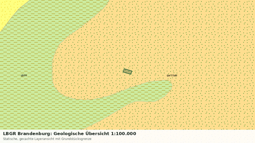 Statische Kartenansicht: LBGR Brandenburg: Geologische Übersicht 1:100.000