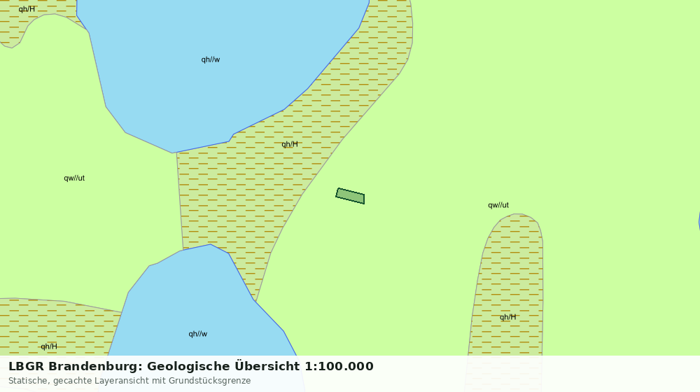Statische Kartenansicht: LBGR Brandenburg: Geologische Übersicht 1:100.000