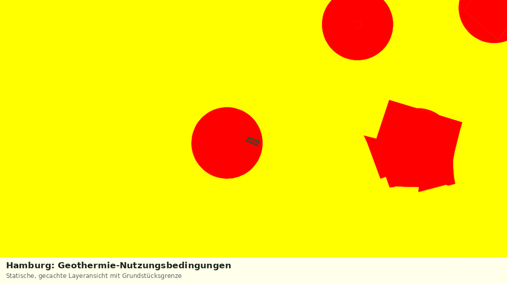 Statische Kartenansicht: Hamburg: Geothermie-Nutzungsbedingungen
