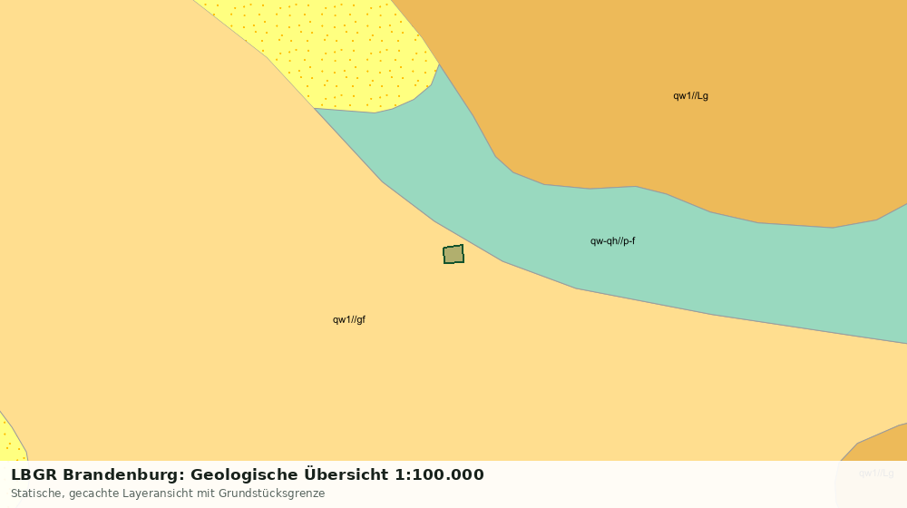 Statische Kartenansicht: LBGR Brandenburg: Geologische Übersicht 1:100.000