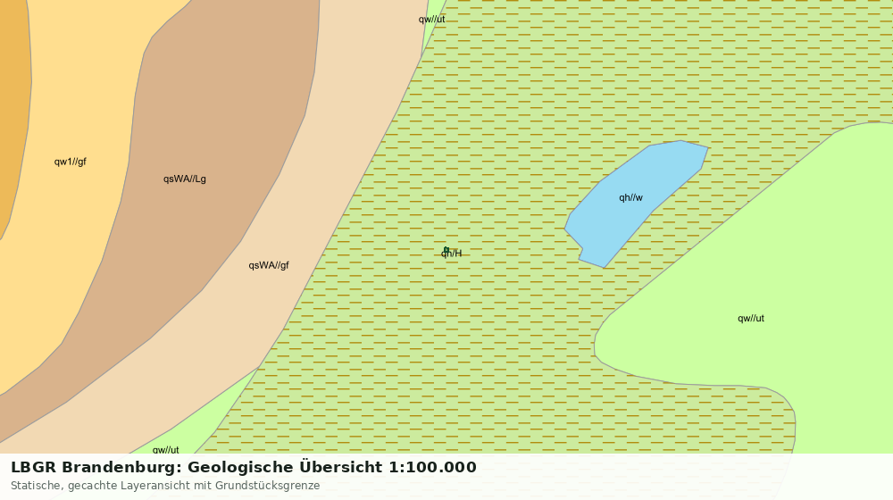 Statische Kartenansicht: LBGR Brandenburg: Geologische Übersicht 1:100.000