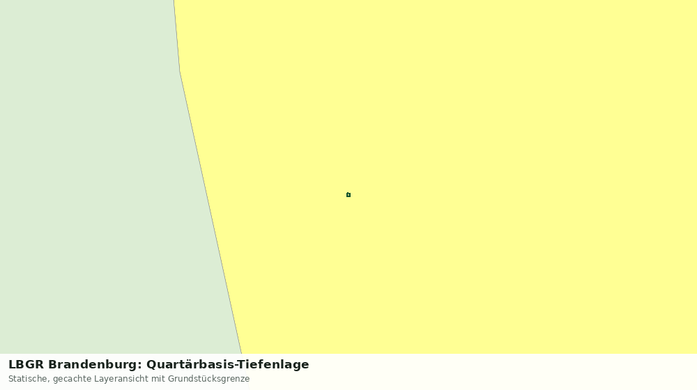 Statische Kartenansicht: LBGR Brandenburg: Quartärbasis-Tiefenlage