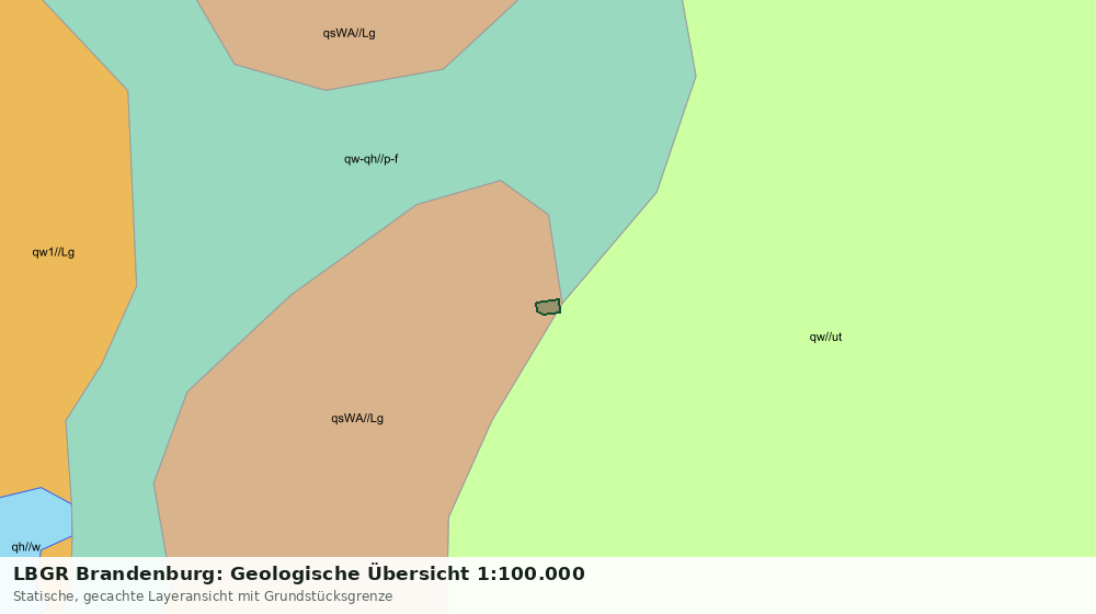 Statische Kartenansicht: LBGR Brandenburg: Geologische Übersicht 1:100.000