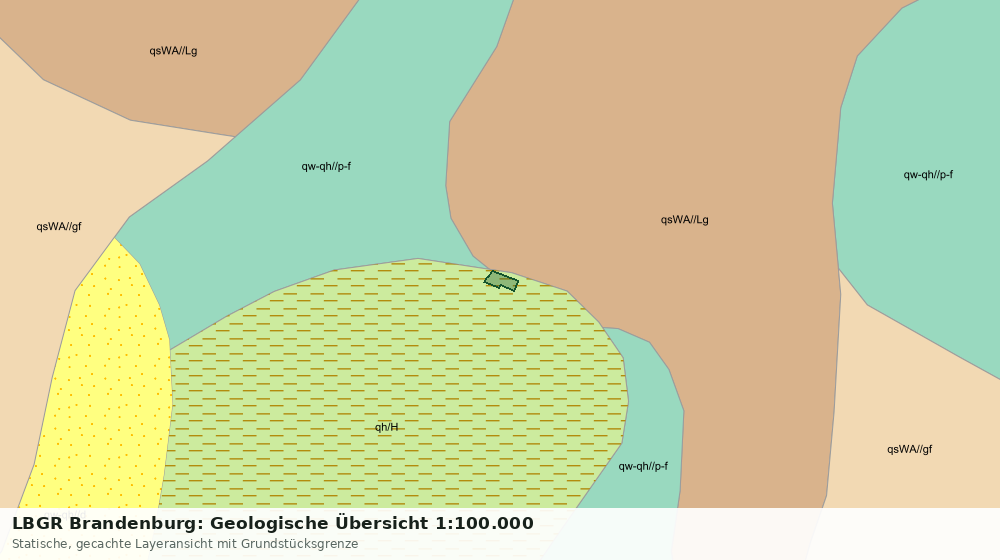 Statische Kartenansicht: LBGR Brandenburg: Geologische Übersicht 1:100.000