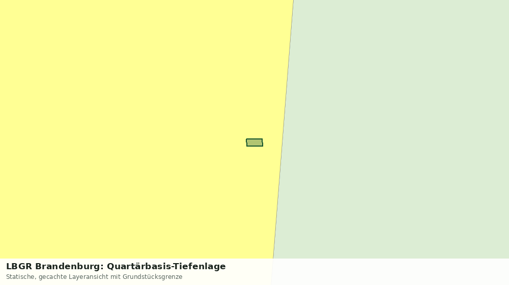 Statische Kartenansicht: LBGR Brandenburg: Quartärbasis-Tiefenlage
